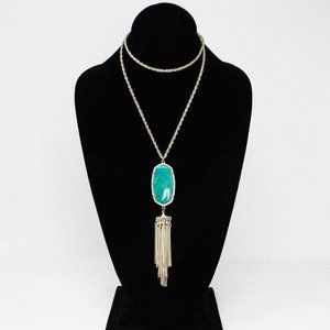 KENDRA SCOTT #38003 Turquoise Stone Ling Tassel Necklace